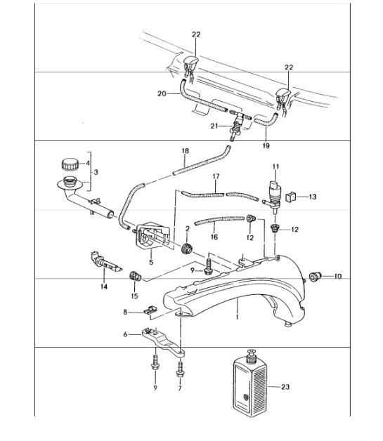 Diagram 904-10 Porsche Cayman T 718 2.0L PDK (300 Bhp) Electrical equipment