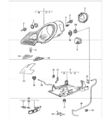 Scheinwerfer-Blinkleuchte 996 BIS 2001