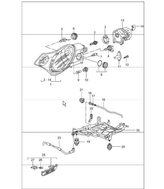 Diagram 905-02 Porsche Taycan (9J1) MK1 2020-2024
