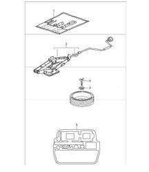 tool, jack, fire extinguisher 996 TURBO 2001-05 tool, jack, fire extinguisher 996 TURBO 2001-05