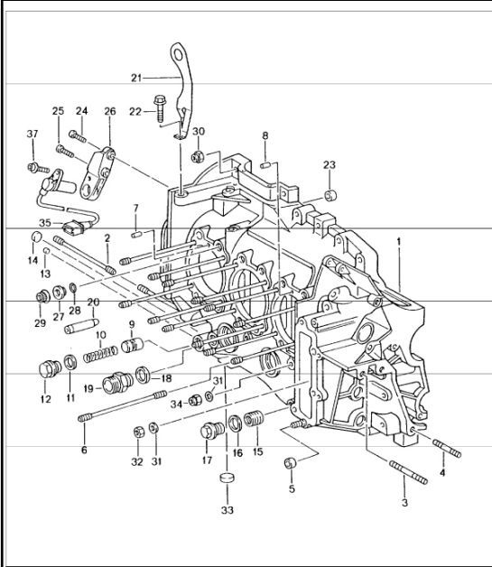 Diagram 101-05 Porsche Cayenne 3.6L 2007>> Engine