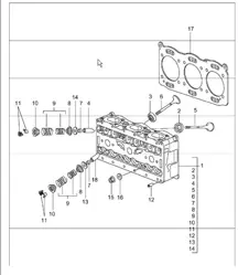 Zylinderkopf 996 TURBO 2001-05