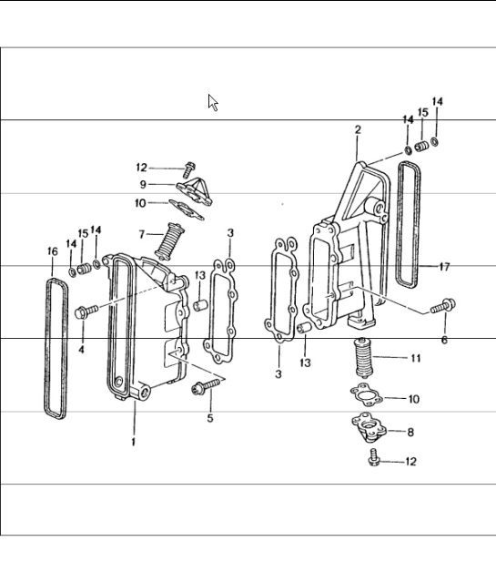 Diagram 103-05 Porsche Cayenne Turbo V8 4.0L Petrol 550Hp 