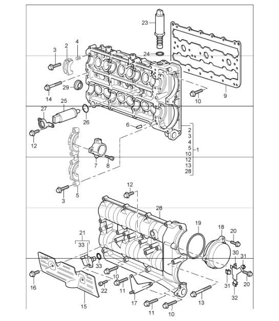 Diagram 103-10 Porsche 944 1982-1991 