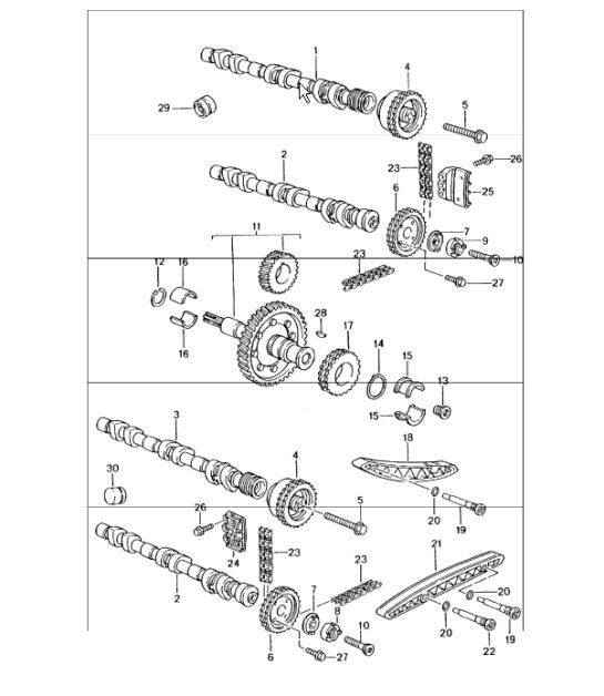 Diagram 103-15 Porsche Cayenne 3.6L 2007>> Engine