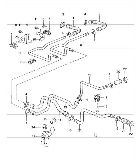 Diagram 105-03 Porsche Cayman 987C/981C (2005-2016) Engine
