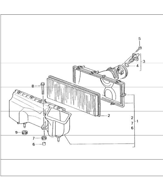 Diagram 106-00 Porsche Cayman S 3.4L 987C 2005-08 Engine