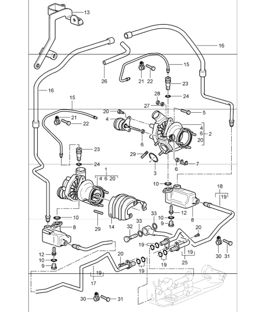 Diagram 202-05 Porsche Cayenne E-Hybrid V6 3.0L V6 340Hp 