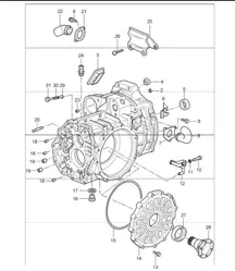transmission case 996 TURBO GT2 G96.88 2001-05