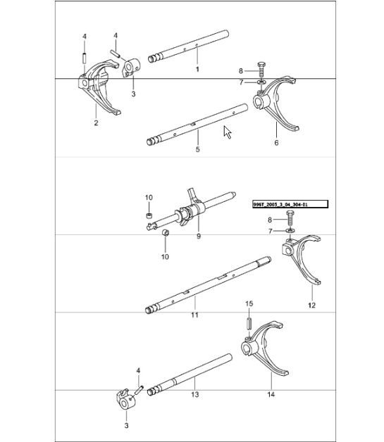 Diagram 304-01 Porsche Taycan (9J1) MK2 2024>> 