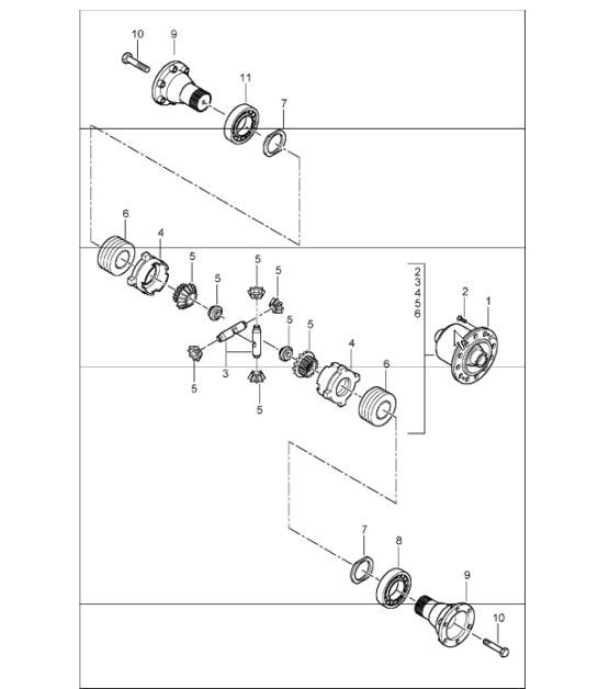 Diagram 305-05 Porsche Cayenne S V6 3.0L Hybrid 380HP Transmission