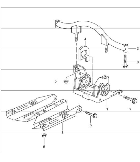 Diagram 306-01 Porsche Cayenne Turbo 4.5L 2003>> Trasmissione