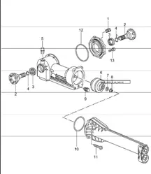 front-axle final drive, viscous clutch, single parts 996 TURBO (Z96.00) 2001-05