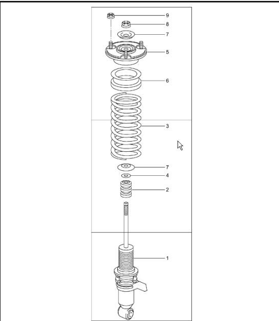 Diagram 502-01 Porsche Cayman 987C/981C (2005-2016) Rear Axle