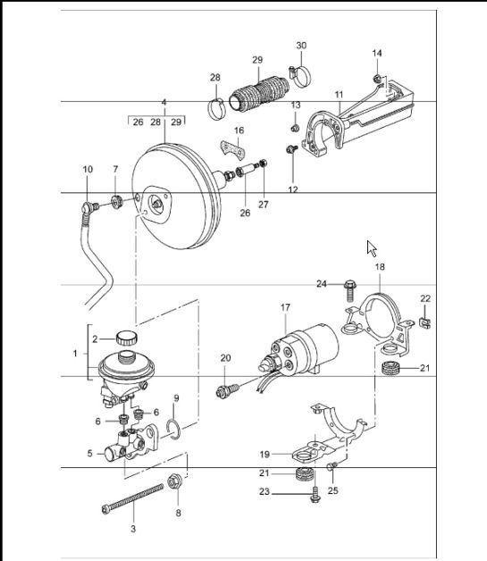 Diagram 604-00 Porsche Cayenne 92A (958) 2010-2017 Wheels, Brakes