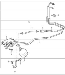 clutch actuation, clutch pipeline, pressure accumulator, clutch operating cylinder 996 TURBO 2001-05 clutch actuation, clutch pipeline, pressure accumulator, clutch operating cylinder 996 TURBO 2001-05