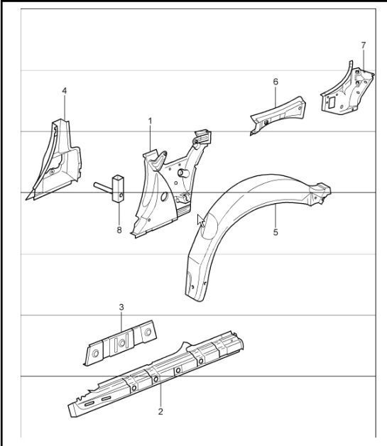 Diagram 801-60 Porsche 918 Spyder 4.6L 