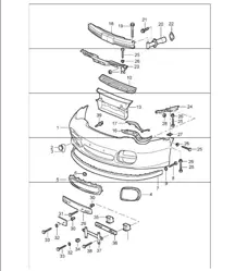 bumper front 996 GT2 2001-05