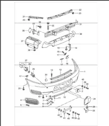 Stoßstange hinten 996 TURBO 2001-05