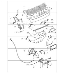 lid rear 996 TURBO 2001-05 lid rear 996 TURBO 2001-05
