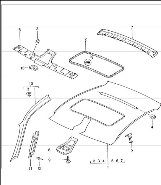 Diagram 807-08 Porsche 996 (911) (1997-2005) Body