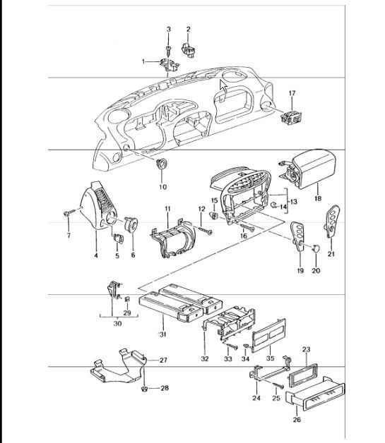 Diagram 809-01 Porsche Panamera 970 MK1 (2009-2013) Body