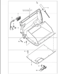 glove compartment 996 TURBO 2002 ONWARDS