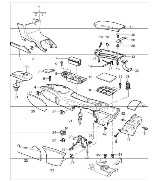 Diagram 809-20 Porsche 991 (911) MK2 2016-2019 Body