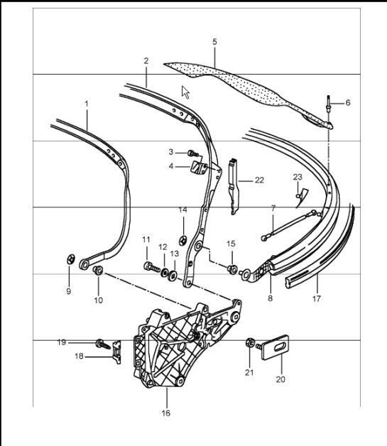 Diagram 811-06 Porsche Cayman 987C/981C (2005-2016) Body