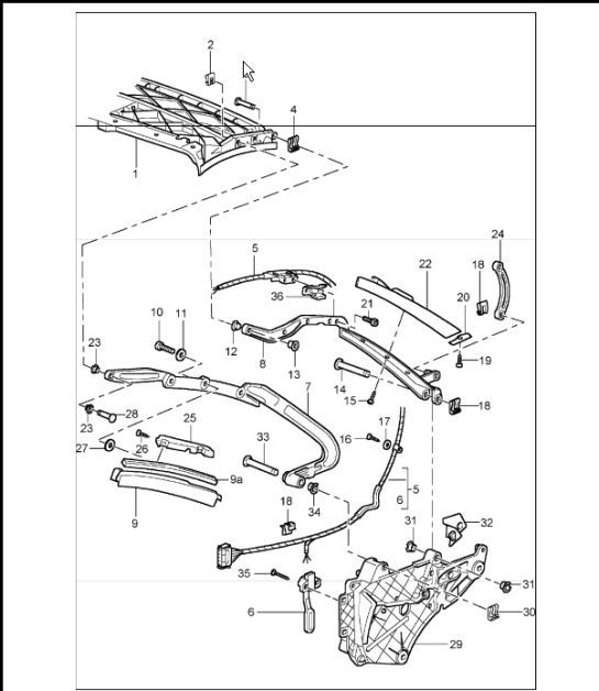 Diagram 811-07 Porsche 997 (911) MK2 2009-2012 Body