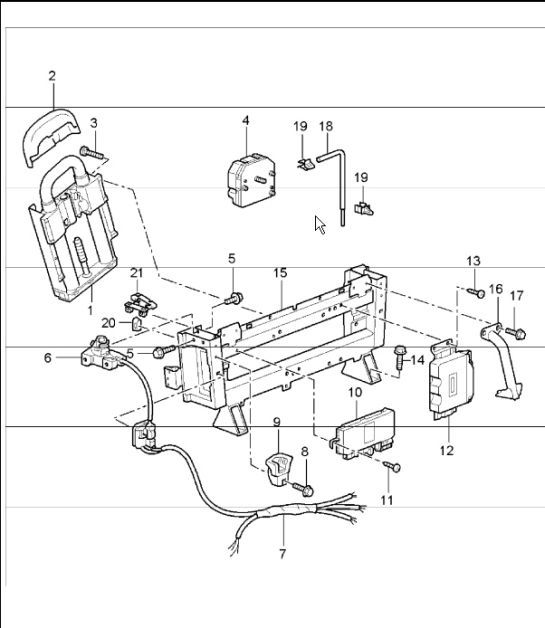 Diagram 811-15 Porsche Cayenne Turbo V8 4.8L Petrol 500HP Body