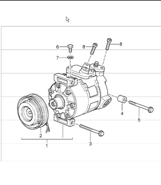 Diagram 813-15 Porsche Cayenne S V6 3.0L Hybrid 380HP Body