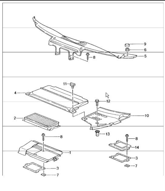 Diagram 813-20 Porsche 996 C4 3.4L 1997-08/01 Body