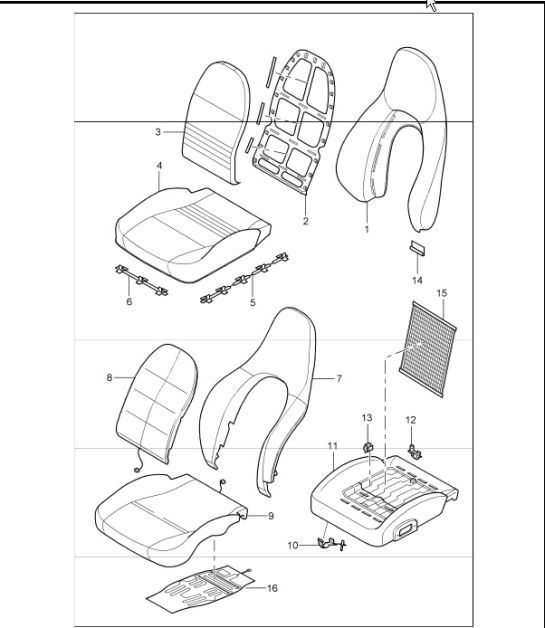 Diagram 817-05 Porsche Cayenne 3.2L V6 2003>> Body