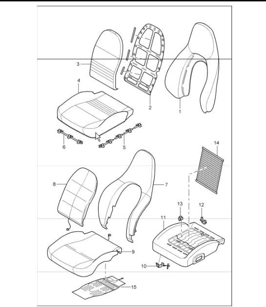 Diagram 817-25 Porsche Macan (95B) MK1 (2014-2018) Body