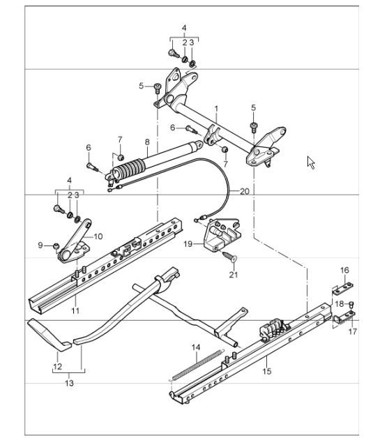 Diagram 817-45 Porsche Cayman S 3.4L 987C 2005-08 Body