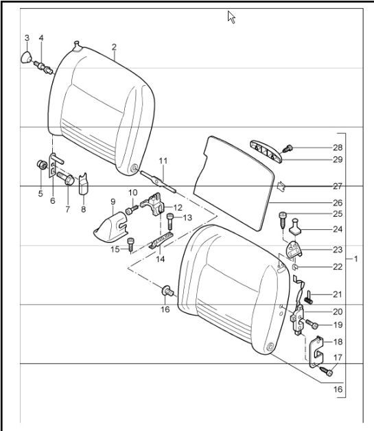 Diagram 817-70 Porsche 991 (911) MK2 2016-2018 Carrozzeria