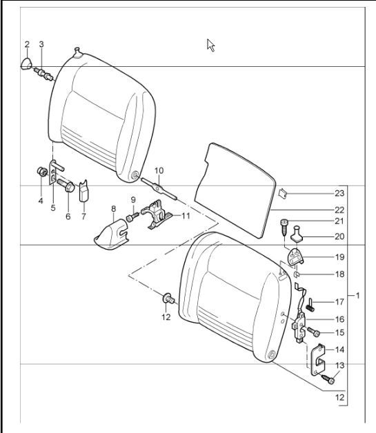 Diagram 817-75 Porsche Cayenne 3.6L 2007>> Carrozzeria