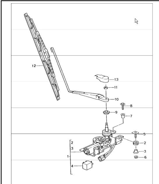 Diagram 904-05 Porsche Boxster 986/987/981 (1997-2016) Electrical equipment
