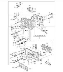 Zylinderkopf für 997.1 M96.05 3.6L COUPE / CABRIO und 997.1 M97.01 3.8L COUPE S / CABRIO S 2005-08