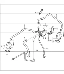 crankcase bleeding 997.1 M97.01 3.8L COUPE / CABRIO 2005-08