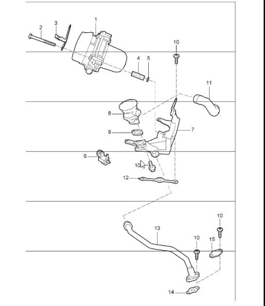 Diagram 108-05 Porsche Cayenne E-Hybrid V6 3.0L V6 340Hp 