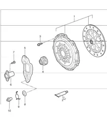 Kupplung für 997.1 M96.05 3.6L COUPE / CABRIO und 997.1 M97.01 3.8L COUPE S / CABRIO S 2005-08