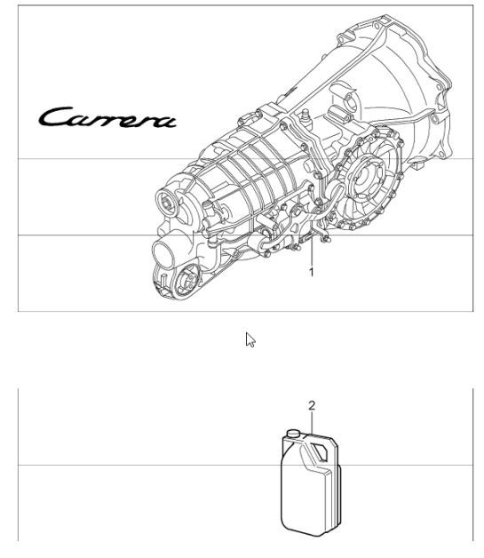 Diagram 302-00 Porsche 997 (911) MK1 2005-2008 Transmission