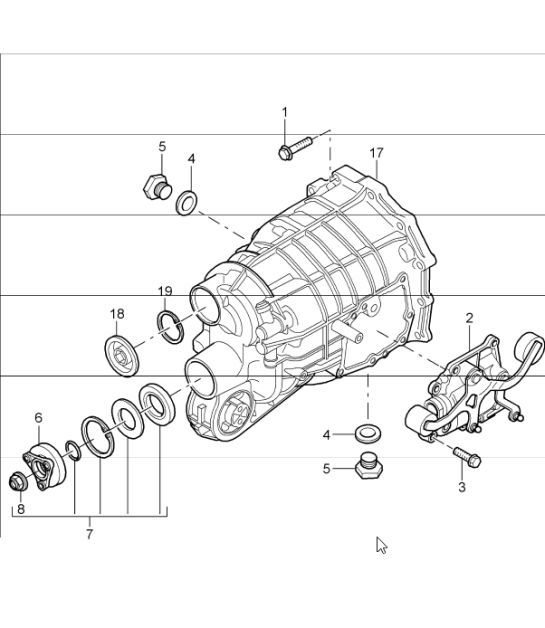 Diagram 302-05 Porsche 996 (911) (1997-2005) Transmission