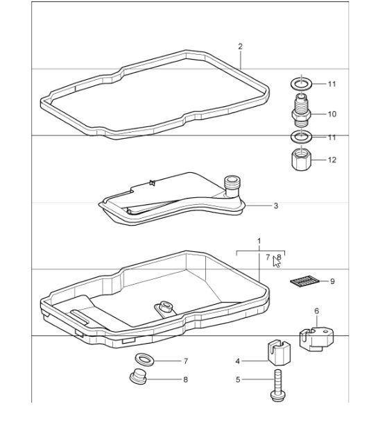 Diagram 340-00 Porsche Cayman 987C/981C (2005-2016) Transmission