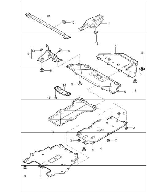 Diagram 801-70 Porsche 997 (911) MK1 2005-2008 Body