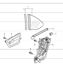 lunette arrière 997.1 CABRIO 2005-08