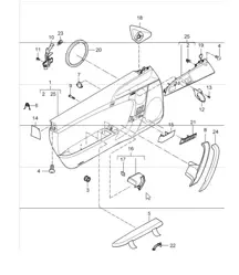 door trim panel accessories 997.1 2005-08