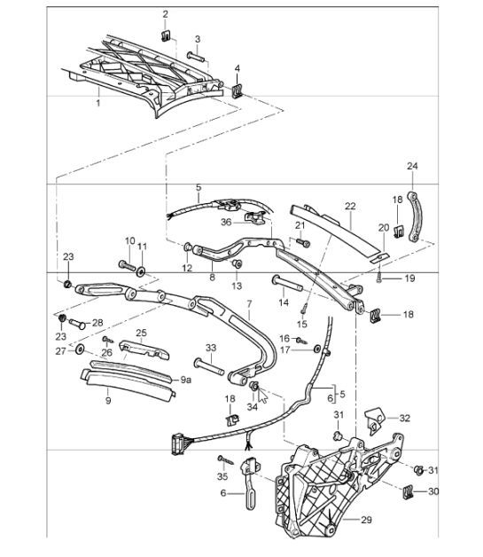Diagram 811-07 Porsche Cayenne GTS V8 4.8L Petrol 400HP Body